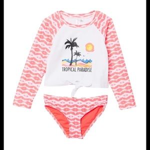 New 4T, 2 piece rash guard / swimsuit